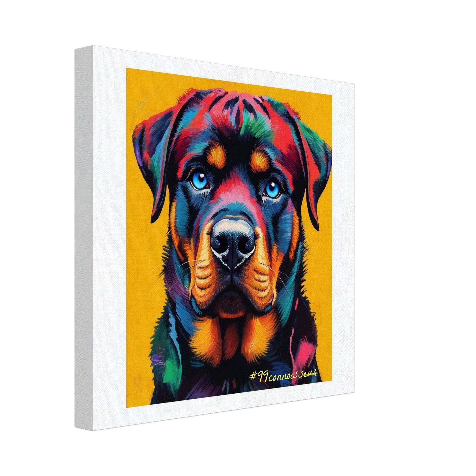 99#Connoisseur Guardian in Vivid Hues Canvas